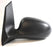 Ford Ka Mk.2 11/2008+ Cable Wing Mirror Black - Smooth Finish Passenger Side N/S