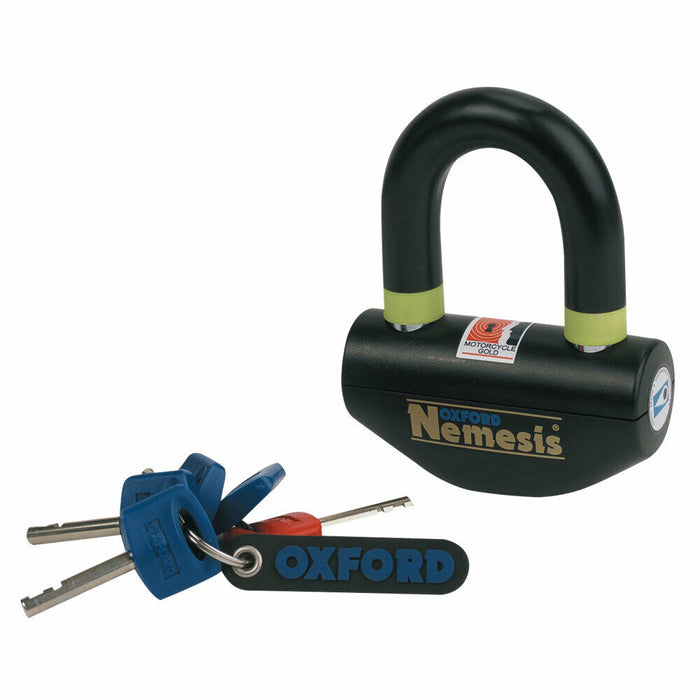 Universal Oxford Nemesis Ultra Strong Padlock Motorcycle Motorbike Disc Lock  OF47