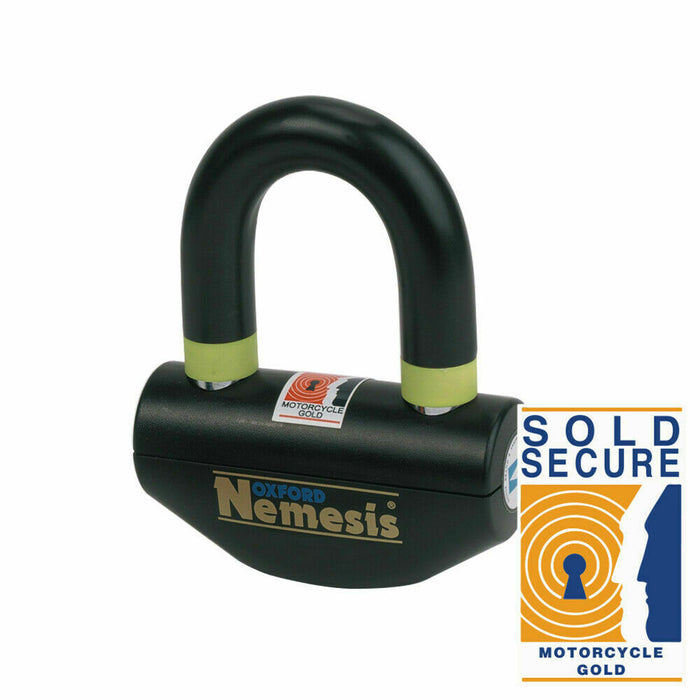 Universal Oxford Nemesis Ultra Strong Padlock Motorcycle Motorbike Disc Lock  OF47